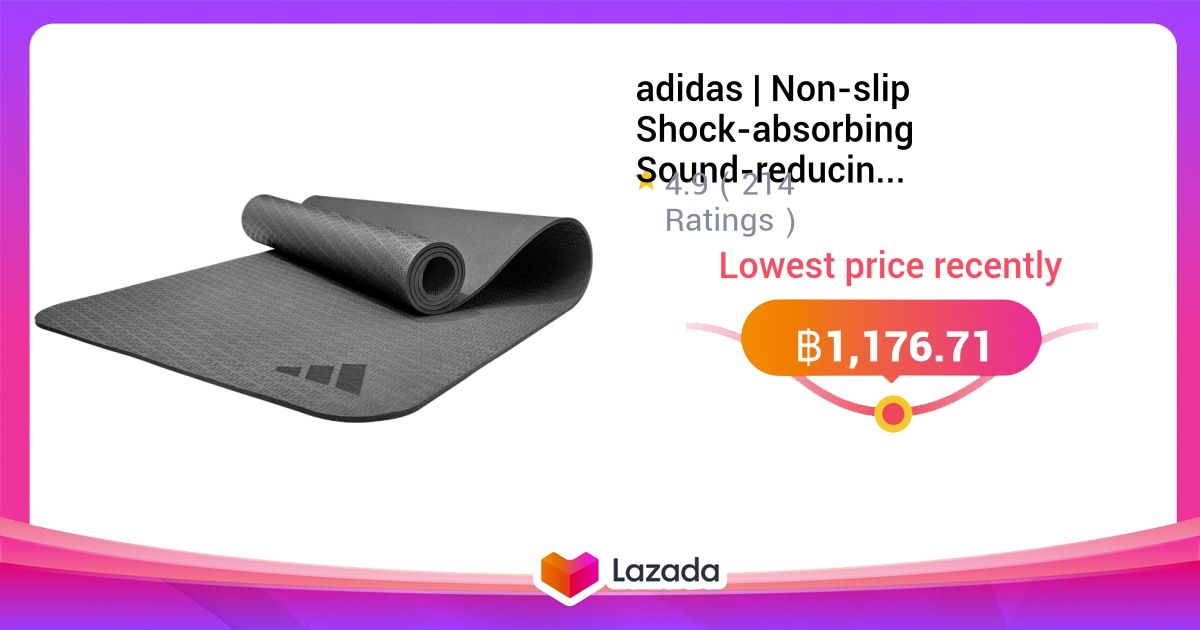 adidas Non-slip Shock-absorbing Sound-reducing Thickened Yoga Mat