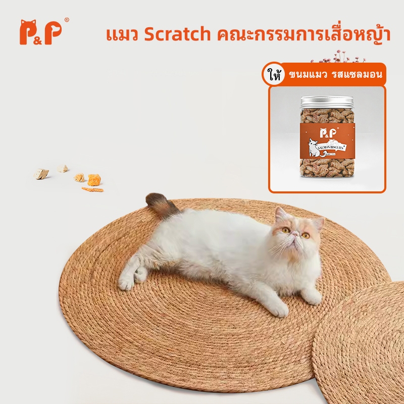 P&P แผ่นลับเล็บแมว หญ้าพุ่ม หวายทอ