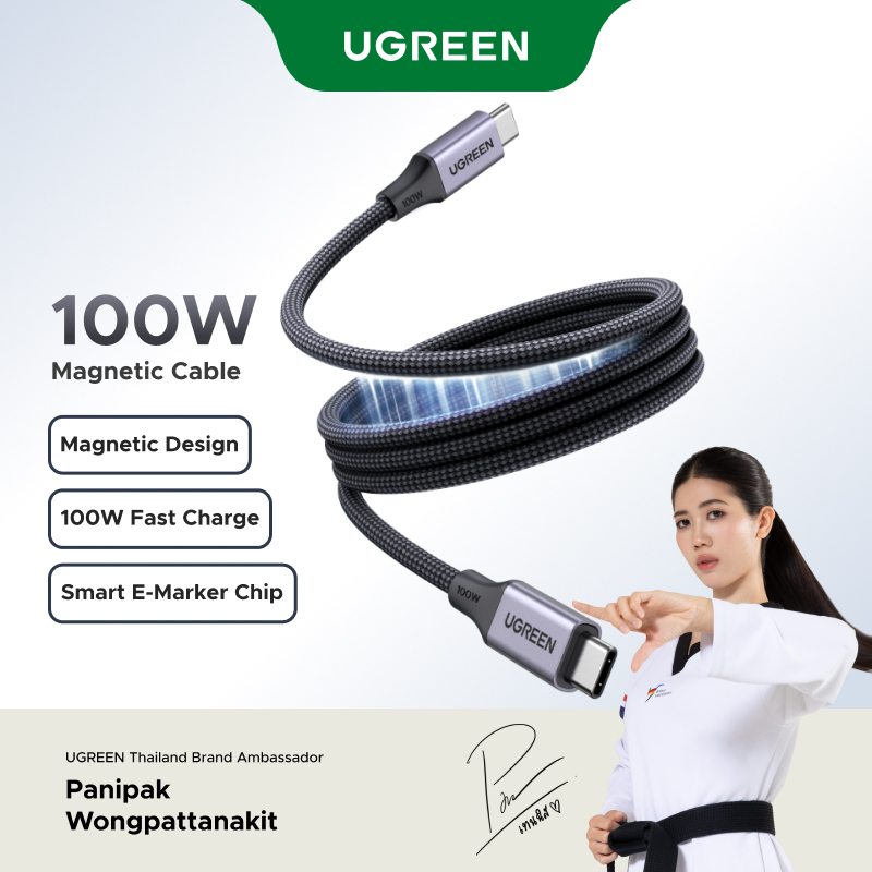 UGREEN สาย USB-C แม่เหล็กอัตโนมัติ 480Mbps Max