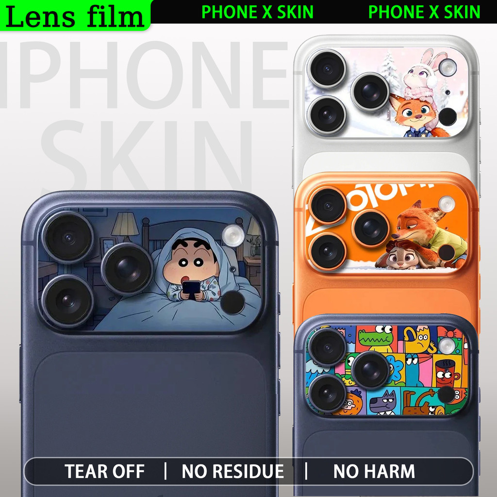 ฟิล์มเลนส์กล้องลายชินจัง iPhone 17 Pro/Pro Max