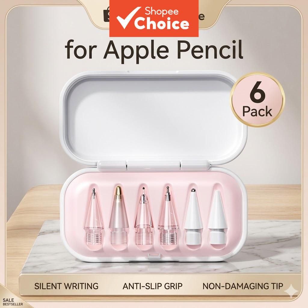 เปลี่ยน Nibs 6 ชิ้นสำหรับ Apple ดินสอ 1st 2nd Gen Pro