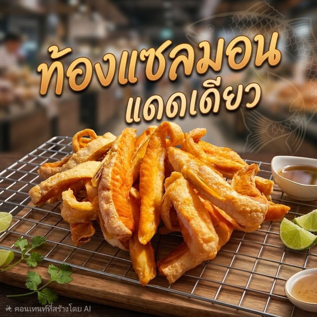ท้องปลาแซลมอนแดดเดียว และท้องแซลมอน