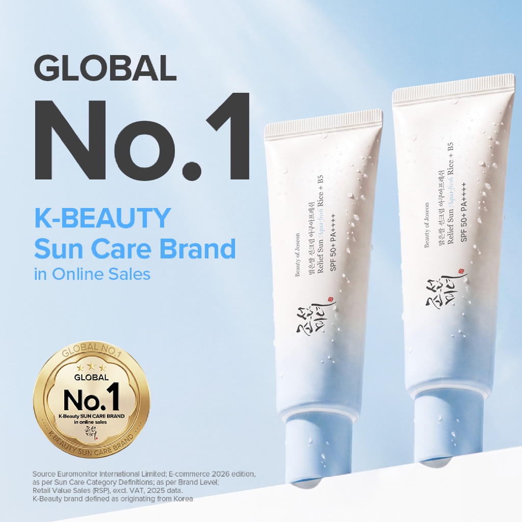 [ SET 2 ชิ้น ] Beauty Of Joseon RELIEF SUN AQUA-FRESH RICE+B5 SPF50+ PA++++ รีลีฟ ซัน อควาเฟรช ไรซ์ + บี5