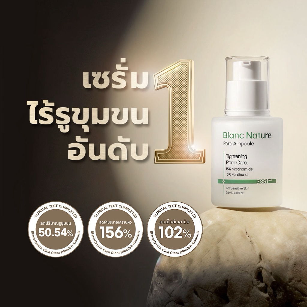 [Blanc Nature] Pore Removal Serum No.1 Best Selling เซรั่มกระชับรูขุมขน Niacinamide 15%