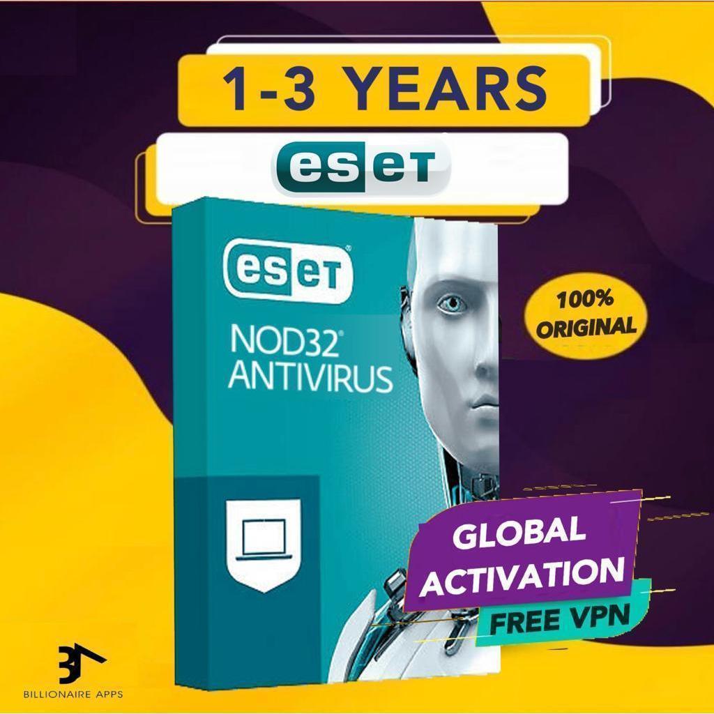 ESET Nod32 Antivirus 1-5 Device 1-3 Year Latest Version